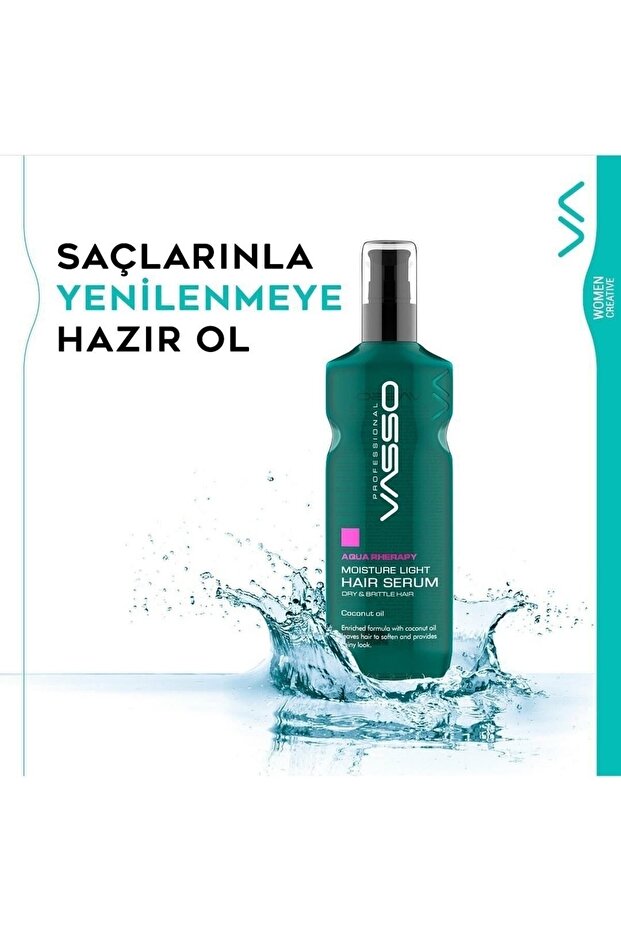 Kuru Ve Kırılgan Saçlar Için Hindistan Cevizi Yağı Özlü Nem Yükleme Serumu Aqua Therapy 175 ml - 4
