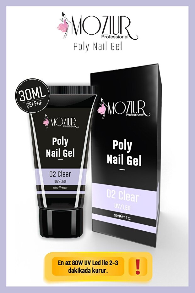Poly Jel 30ml Clear (ŞEFFAF) - 3