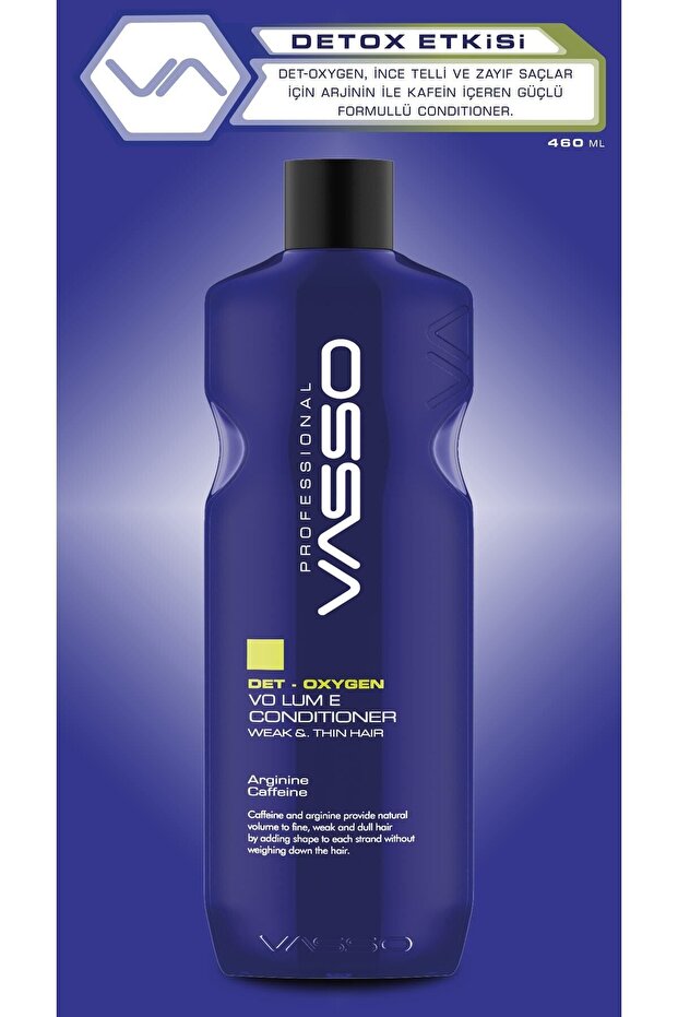Ince Telli Saçlar Için Hacimlendirici Saç Kremi - Vasso Det Oxygen Volume Conditioner 460 Ml - 2