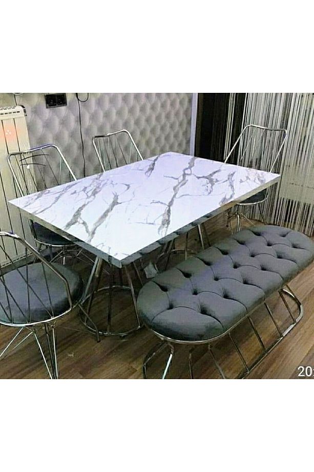 90*140 Cm Filamingo Masa Takımı Mutfak Masası Yemek Masası - 1
