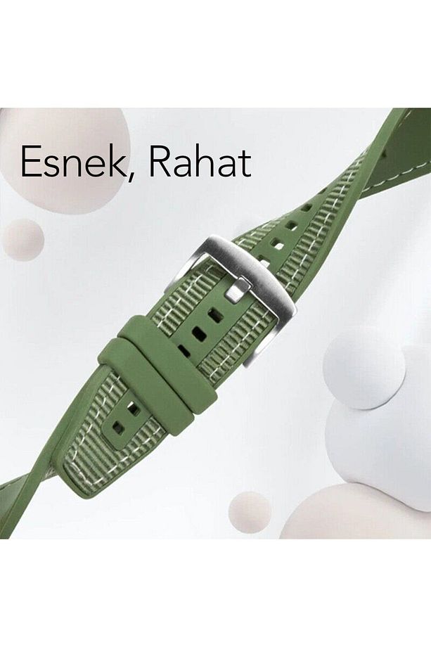 Huawei Watch Gt5/gt2e/gt2/gt2 Pro/gt3/gt3 Pro/gt4 46mm Lacivert Kumaş Ayarlanabilir Lansman Kordon - 3