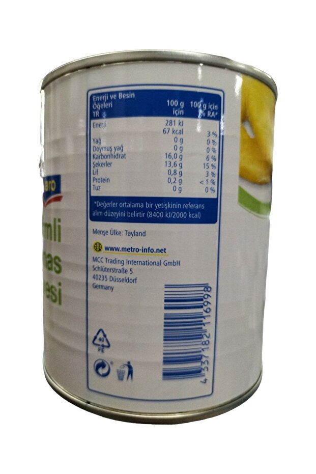 Dilimli Ananas Konservesi - 3