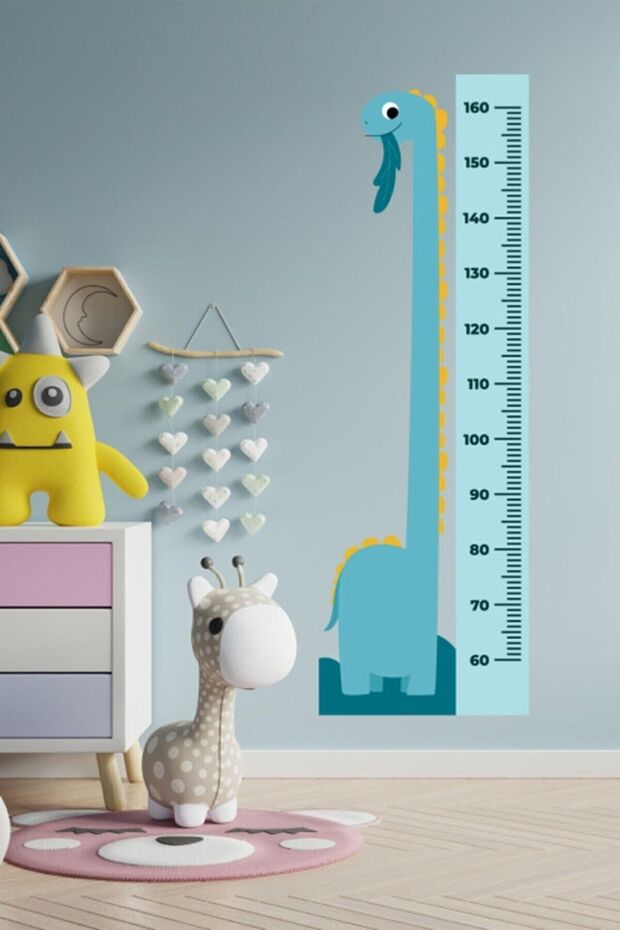 Dinosaur Figured Height Measuring - Measuring Ruler Wall Sticker - 2