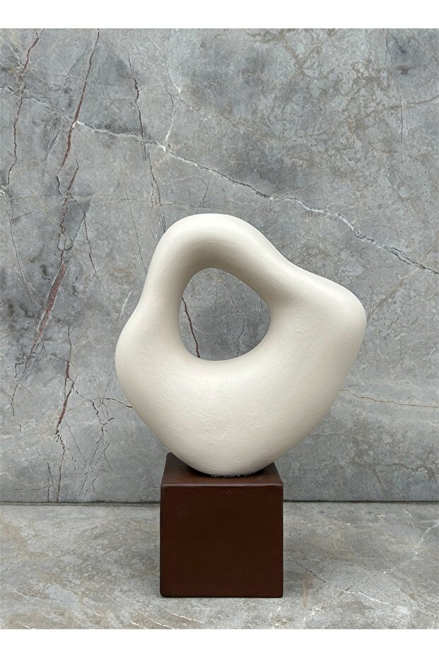 Krem Seramik Büst - 5