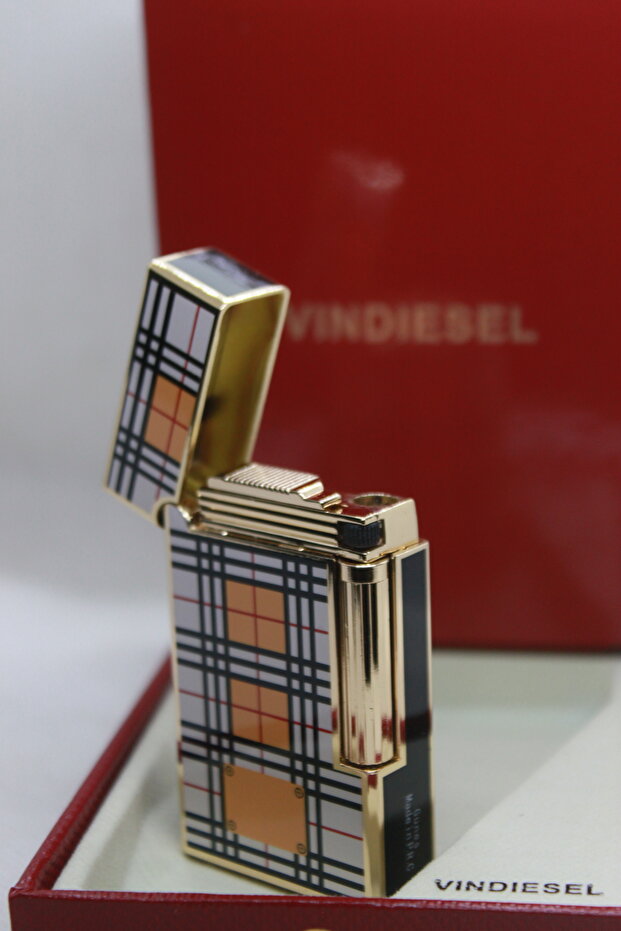 Kutulu Yandan Çarklı Dupont Tarzı Gazlı Çakmak - 3