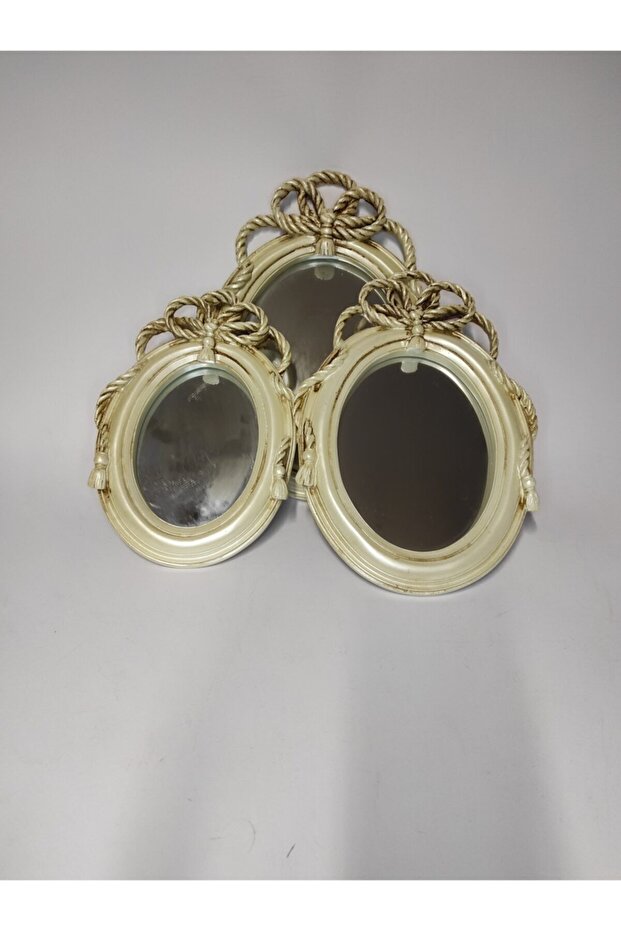 3 'lü Polyester Halatlı Model Sedef Ayna Seti - 2