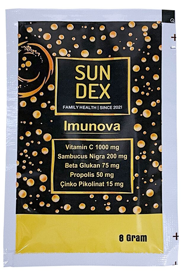 Imunova Vitamin C, Sambucus Nigra, Beta Glukan, Propolis, Çinko Pikolinat 20 Saşe - 2