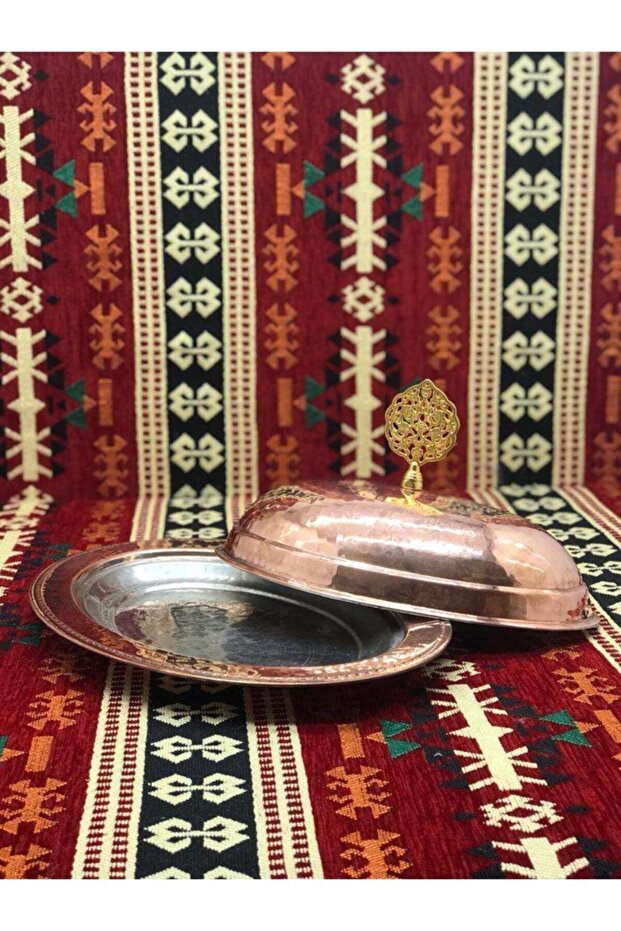 Bakır Sunum Tabağı - 4