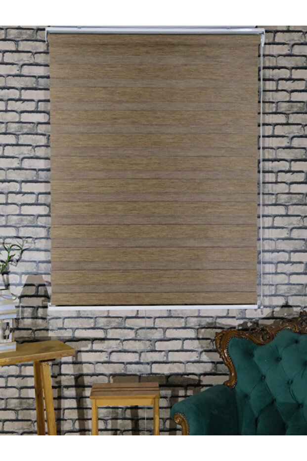 KAHVERENGİ BAMBU ZEBRA PERDE - 1