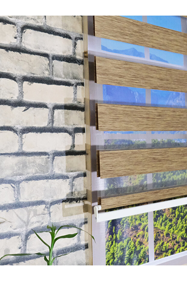 KAHVERENGİ BAMBU ZEBRA PERDE - 2