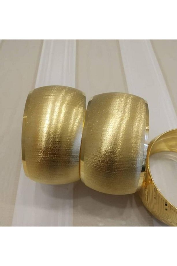 22 Ayar Altın Kaplama 4 Cm Eninde Bilezik Modeli Adet Fiyatıdır - 1