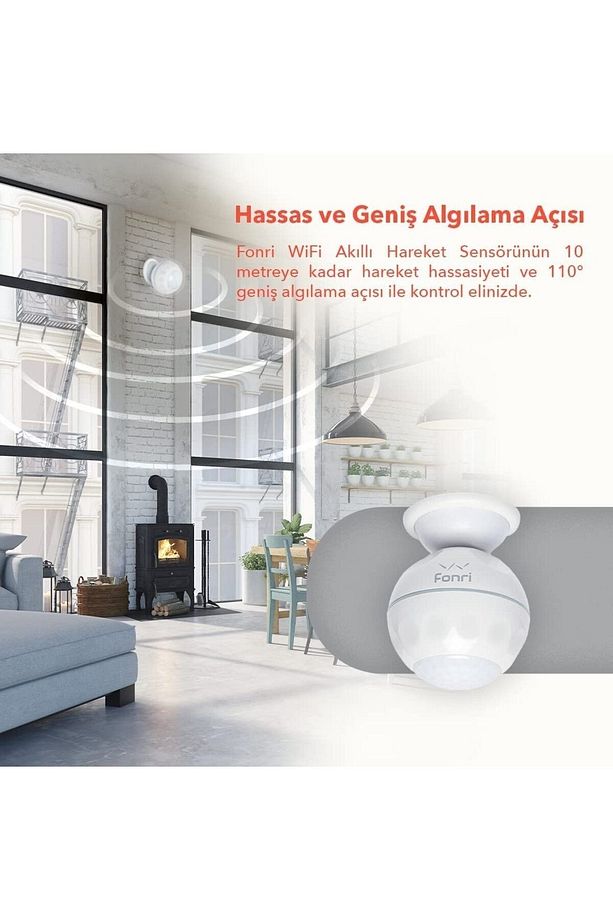 Akıllı Kablosuz Hareket Sensörü Ve Akıllı Led Ampül Seti, Wifi, Uzaktan Kontrol, Tuya Destekli - 4