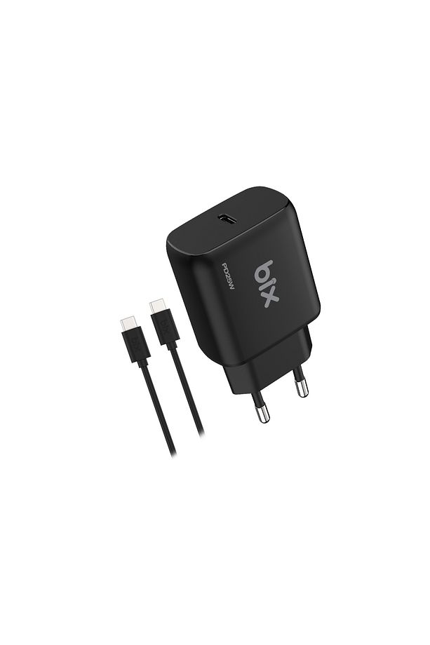 Bxuc25ta 25w Type-c Pd Hızlı Şarj Adaptörü 1 Metre 5a Type-c Kablo Siyah Bx-uc25ta - 1