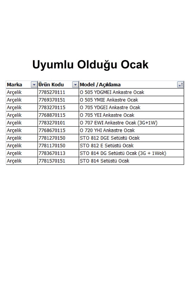 Ankastre ve Set Üstü Ocak Düğme 1 Adet Gri Renk Yandan Kontrol Düğmesi - 4