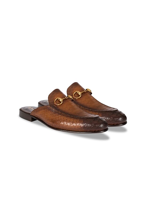 Varıo Croco Prınted Python Camel Choco - 2