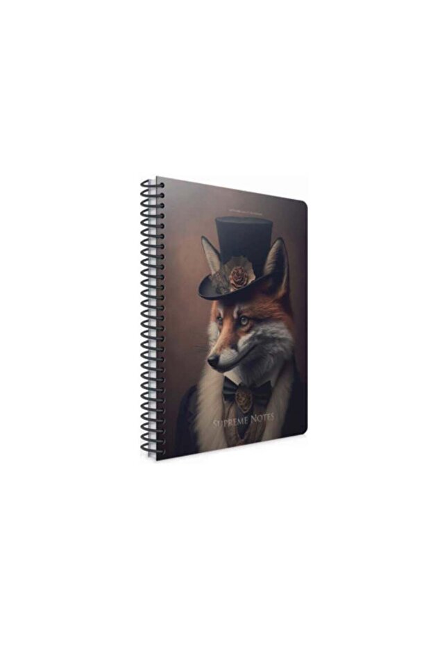 غلاف صلب من Supreme Spiral Fox 120 ورقة دفتر ملاحظات مخطط مقاس 17*24