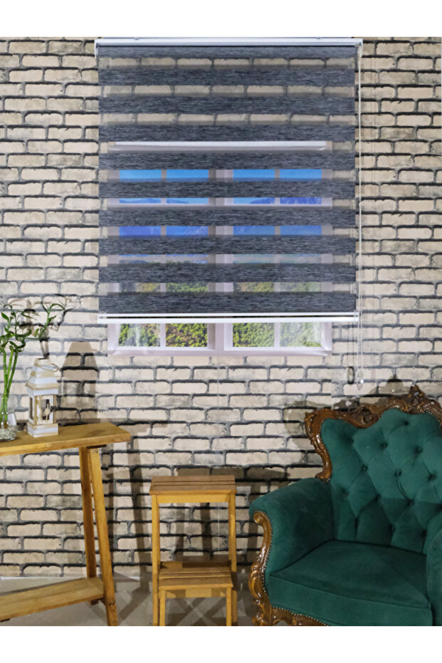 ANTRASİT BAMBU ZEBRA PERDE - 3