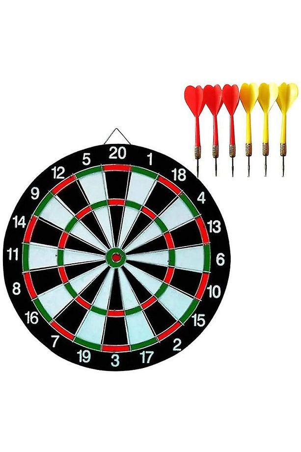 Dart Tahtası Seti 17 İnç Büyük Boy Çift Taraflı Dart Tahtası Oyun Seti - 5