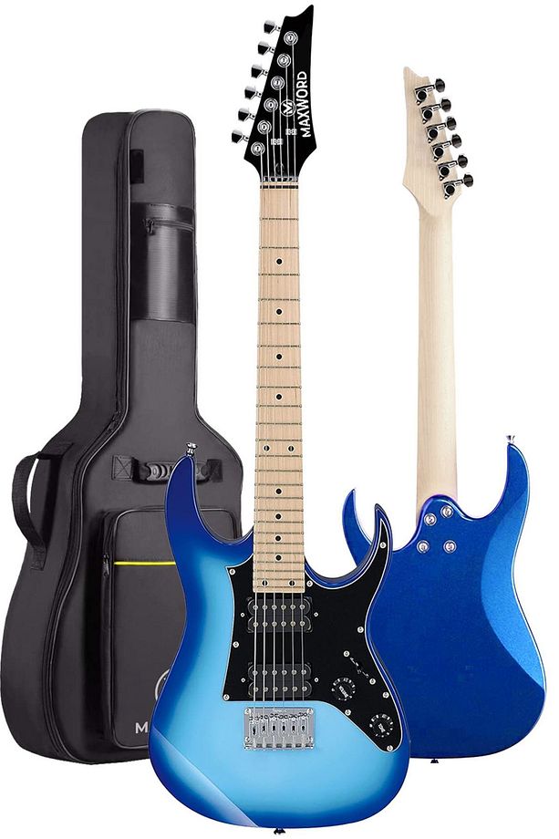De-150bl Maple Klavye Hh Manyetik Yüksek Kaliteli Elektro Gitar Seti - 3