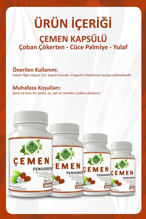 Çemen Kapsül (FENUGREEK CAPSULE) - 3
