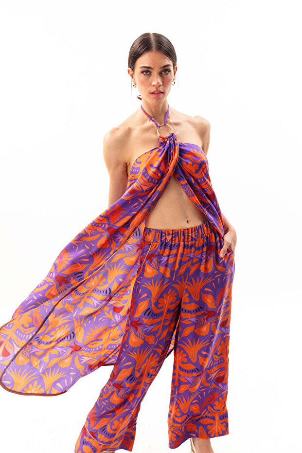 MAUVE BLUZ ELBİSE - 1