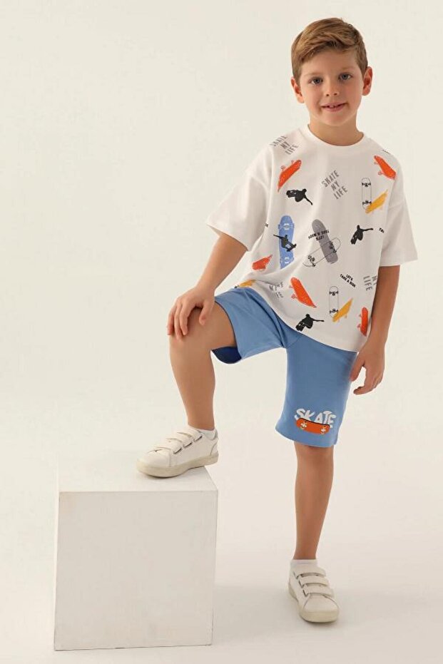 طقم بنطلون برمودا للأولاد - 3