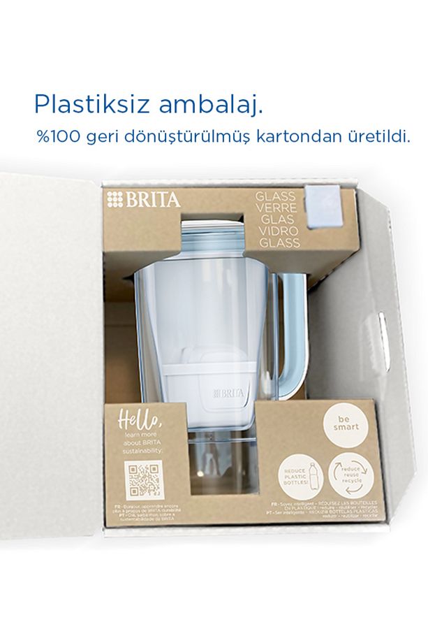 Filtreli Cam Su Arıtma Sürahisi 1x Maxtra Pro All-In-1 - Açık Mavi 2,5 lt - 9