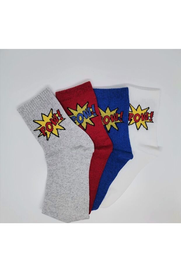 جوارب منقوشة باو 4 أزواج - 2