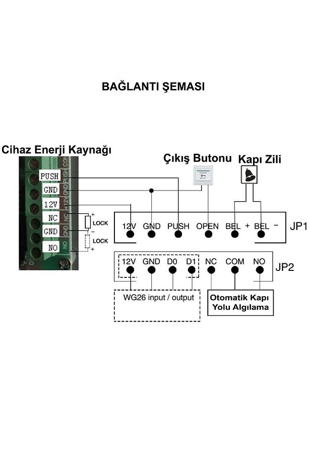 1 Adet Rfıd Şifreli Kapı Kilidi - 100 Adet Proximity Kart - 5