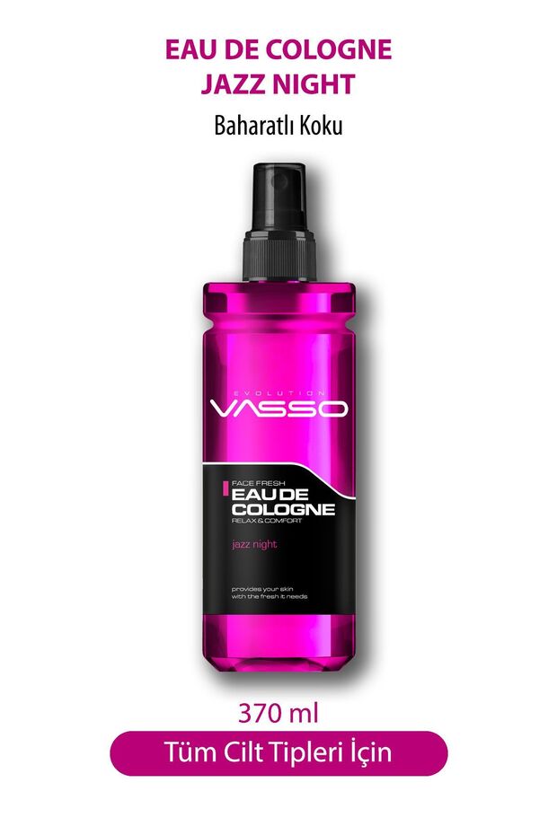 Özel Baharat Kokulu Parfümlü Kolonya Jazz Night Eau De Cologne 370 Ml - 1