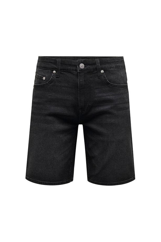 Normal Siyah Erkek Denim Şort ONSWEFT WB 8008 PIM DNM SHORTS VD - 1