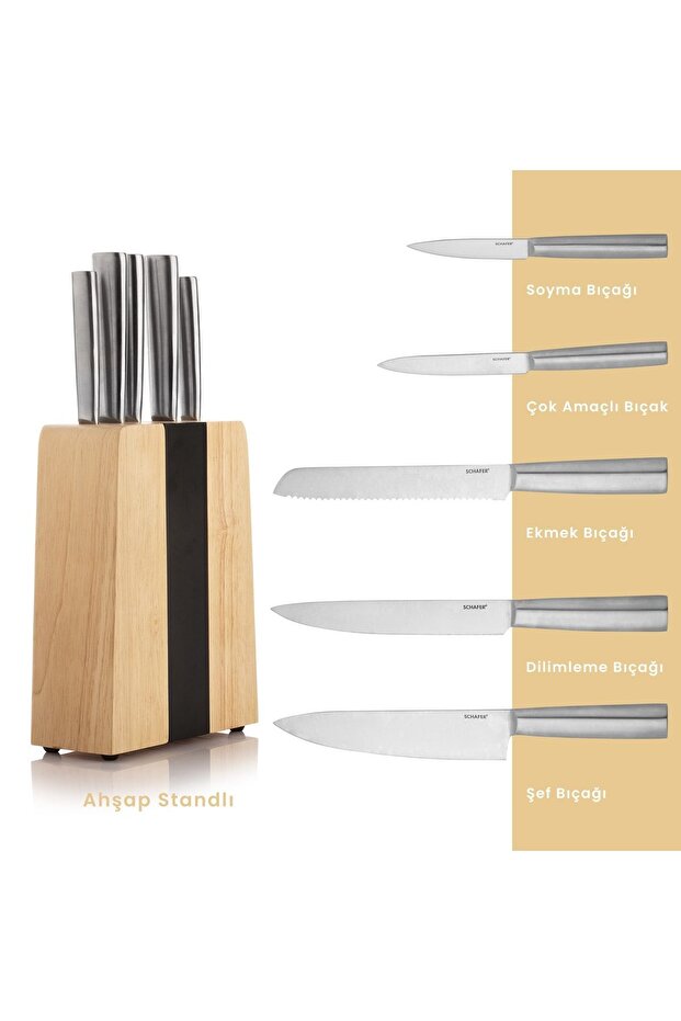 Solıde Bıçak Seti- 6 Parça - - 1