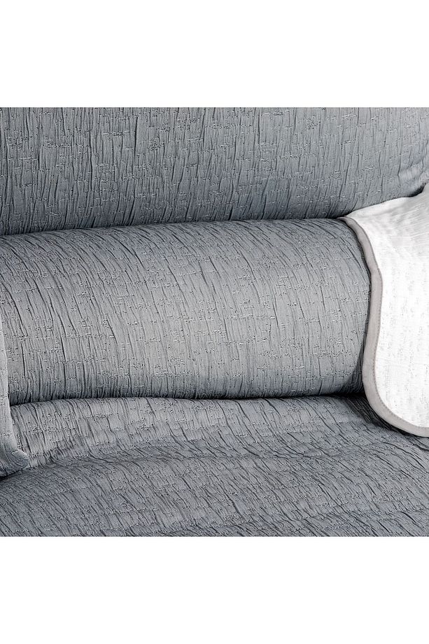 Home Basic Çift Kişilik Yatak Örtüsü Seti-gri - 2