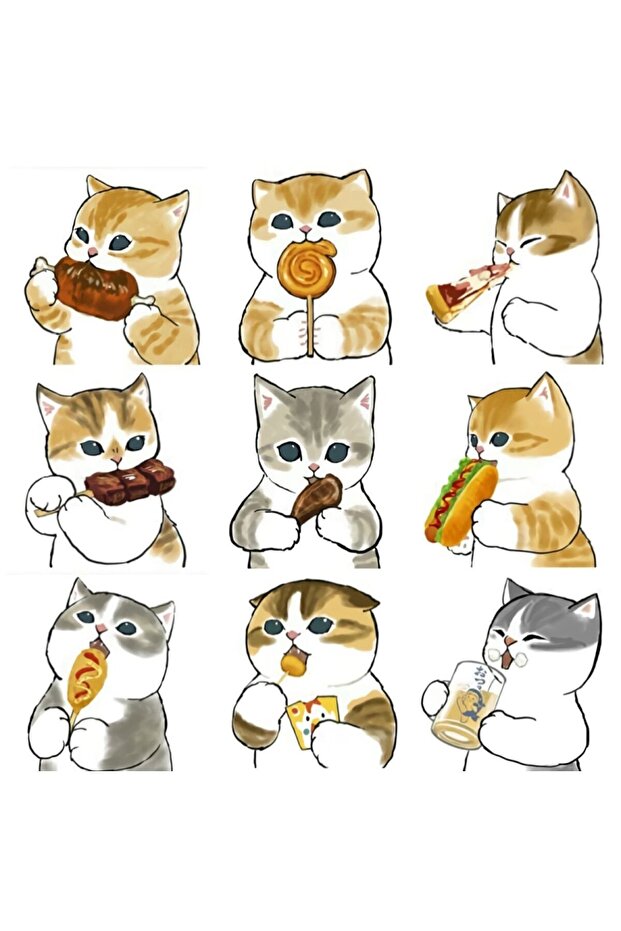 Cats Cats Good Mood Special Design Label Sticker Decal
