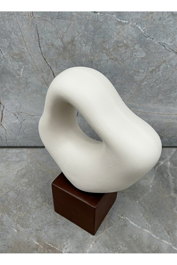 Krem Seramik Büst - 4