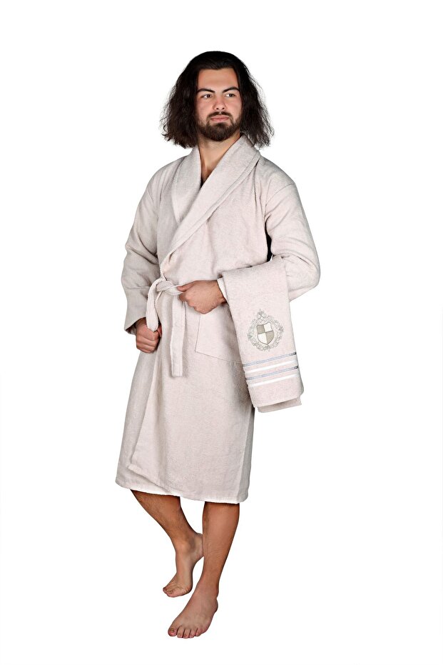 إركوت طقم رداء حمام مزدوج بيج - 1