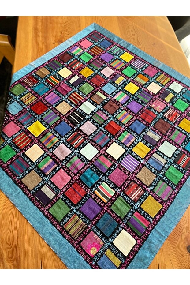 Square Patched and Bordered Tablecloth
