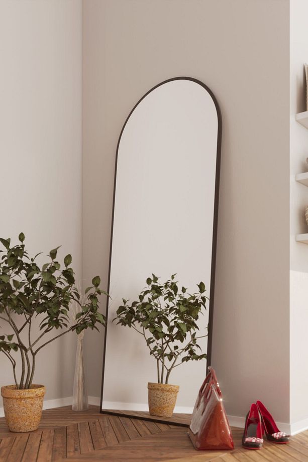 Inci Metal Desıgn 180-70 Siyah Oval Ayaksız Ayna - 1