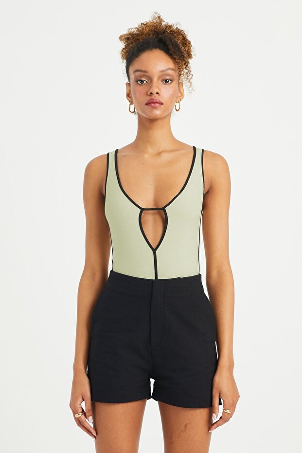 Delphin Bodysuit - Yeşil - 1