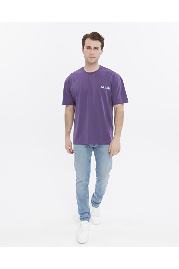 Oversize Print Detailed T-Shirt