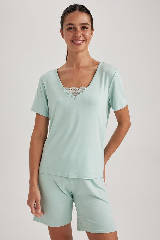 Fall In Love Regular Fit Kısa Kollu Şortlu Pijama Takımı A7970ax23hs - 3