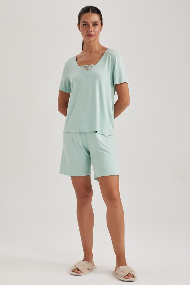 Fall In Love Regular Fit Kısa Kollu Şortlu Pijama Takımı A7970ax23hs - 1