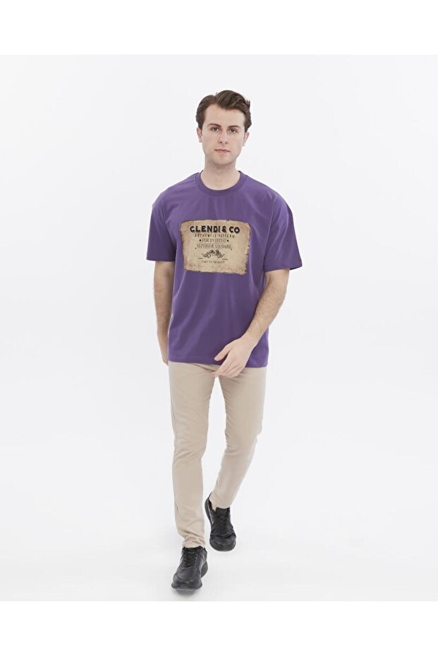 Oversize Print Detailed T-Shirt