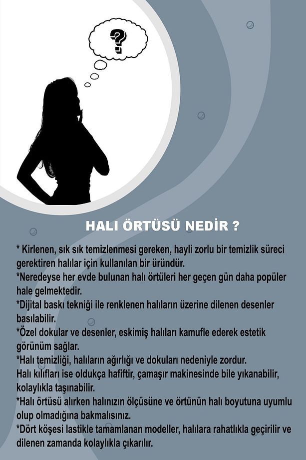 Welsoft Kumaş YRK135 Modeli Lastikli Halı Örtüsü - 4
