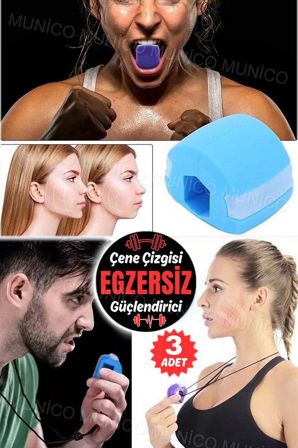 3 Adet Jawline Eğitmen Elmacık Kemiği Soğuk Çene Redüktör Boyun Çene Egzersiz Gerdanlık Eğitim Top - 6