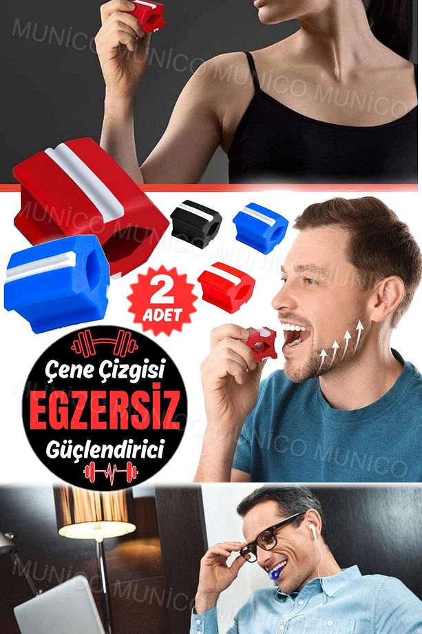2 Adet Jawline Eğitmen Elmacık Kemiği Soğuk Çene Redüktör Boyun Çene Egzersiz Gerdanlık Eğitim Top - 6