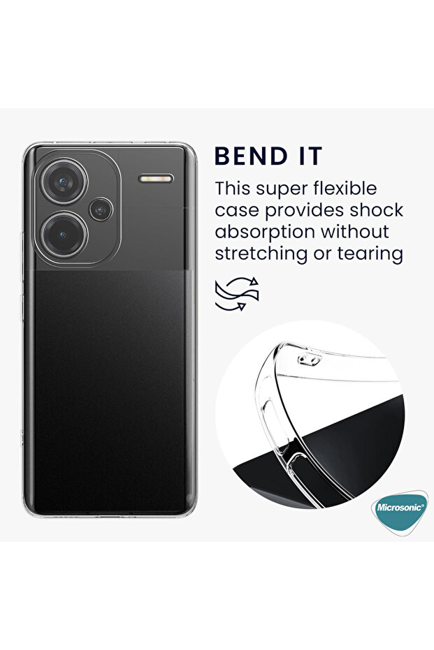Xiaomi Redmi Note 13 Pro Plus 5G Kılıf Transparent Soft Şeffaf - 2