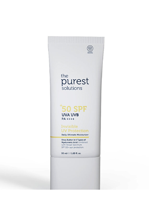 Invisible Sunscreen Cream - High Protection and Moisturizing Effect, SPF 50, 50 Ml