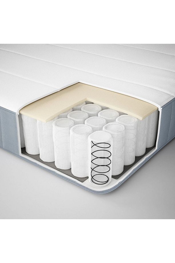 NEMOSTORE IKEA  VESTERÖY çift kişilik yatak, açık mavi, 160x200 cm, sert - 2