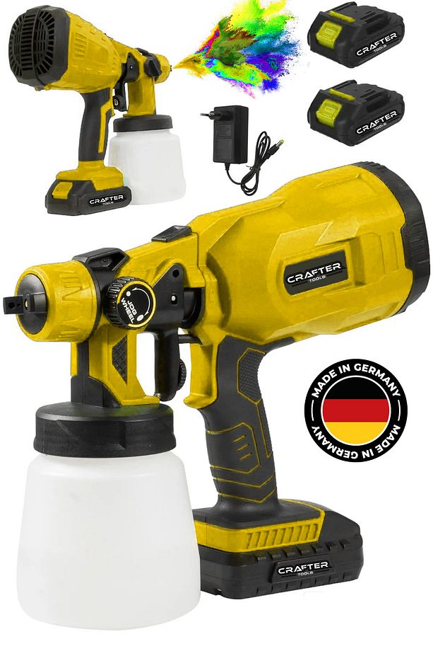Germany 36 V 5Ah Çift Akülü Yüksek Basınçlı Püskürtme Boya Tabancası Şarjlı İlaçlama & Boya Makinesi - 1
